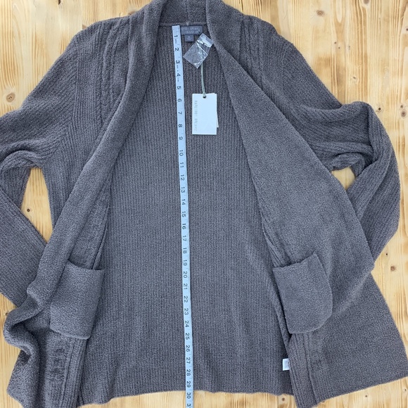 Barefoot Dreams CozyChic Lite Cabin Cardigan Longline in Ash Sz XL - Picture 13 of 13